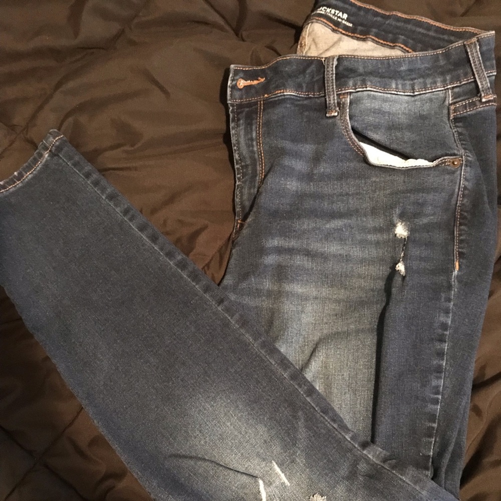 Old navy rockstar destructed jeans
